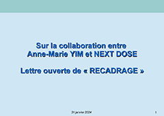 Lettre ouverte Anne-Marie Yim